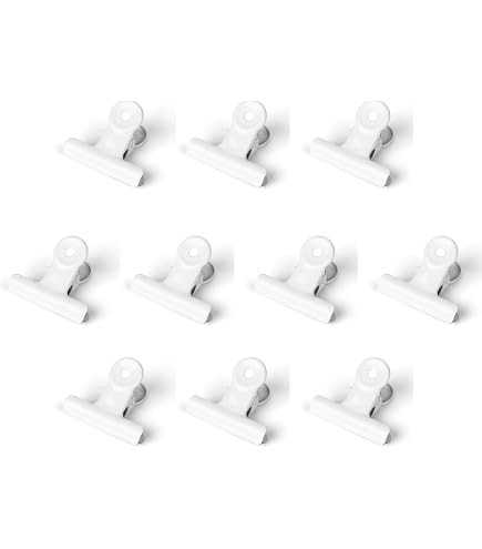 Amazon.com : HAHIYO 2inch White Bulldog Clips Metal File Hinge